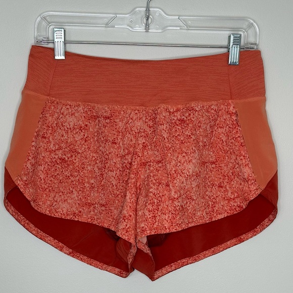 Outdoor Voices Brick Red Patterned Hudson Lightspeed Running Shorts Medium - Picture 3 of 7